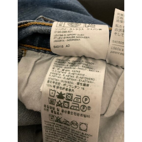 LEVI'S Boyfriend Cropped Raw Hem Jeans sz. 31 - Picture 6 of 7